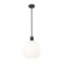 Z-Lite Margo 1 Light Pendant, Matte Black & White 7500P14-MB - alternate 1